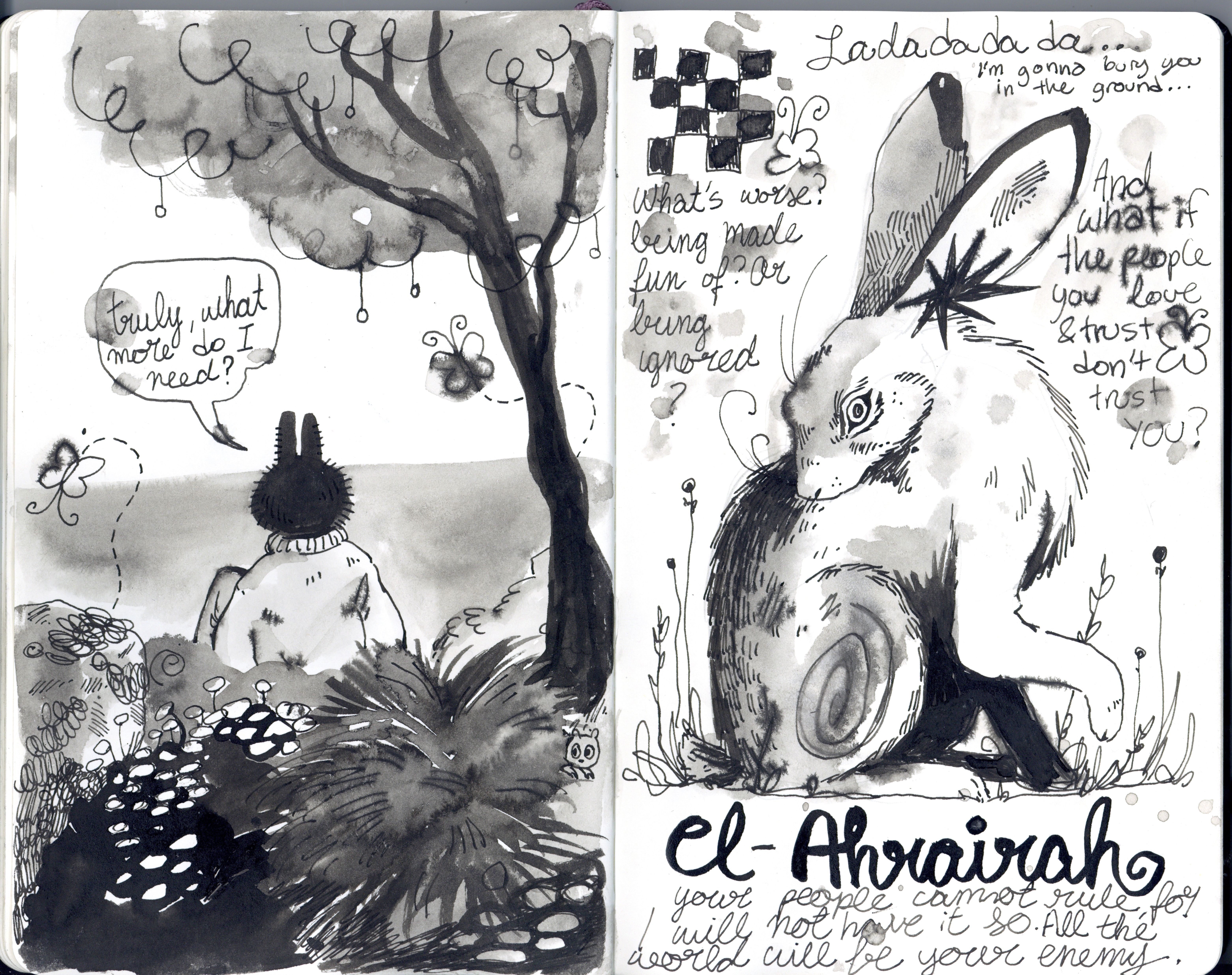 el-ahrairah — illustration by Maya Babeanu